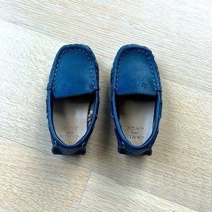 Janie and Jack Driving Shoe Size 6 - Navy Leather